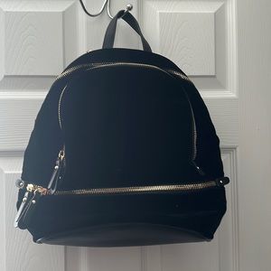 NWT DESIGN LAB velvet backpack bag